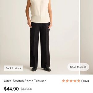 Quince Black Ultra-Stretch Trousers